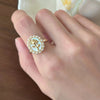 Copper Flower Butterfly Open Rings
