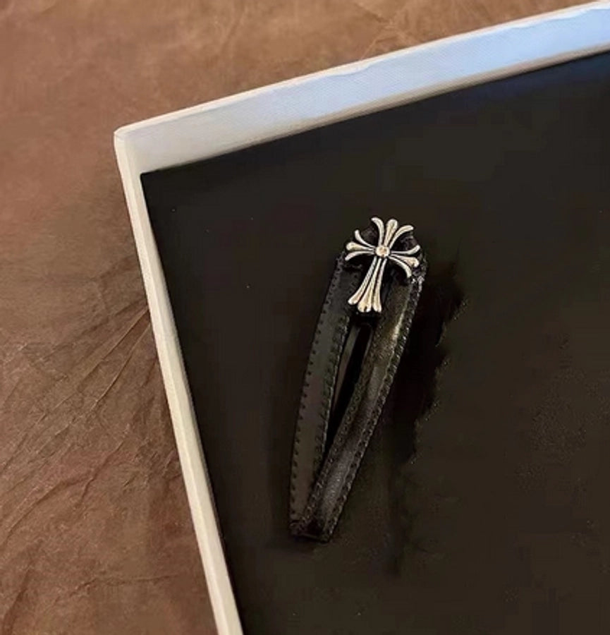 Women's Punk Cross Metal Hair Clip