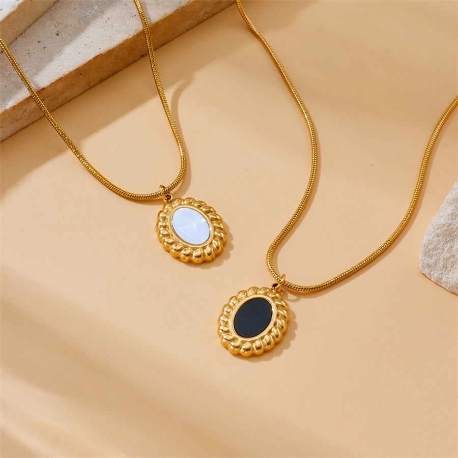 Jewelry Vintage Style Oval 304 Stainless Steel Jewelry Set