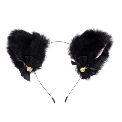 retro cat ears lace handmade hair band 1 piece