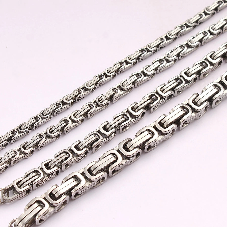 Jewelry Hip-Hop Commute Geometric 667 Stainless Steel Bracelets Necklace