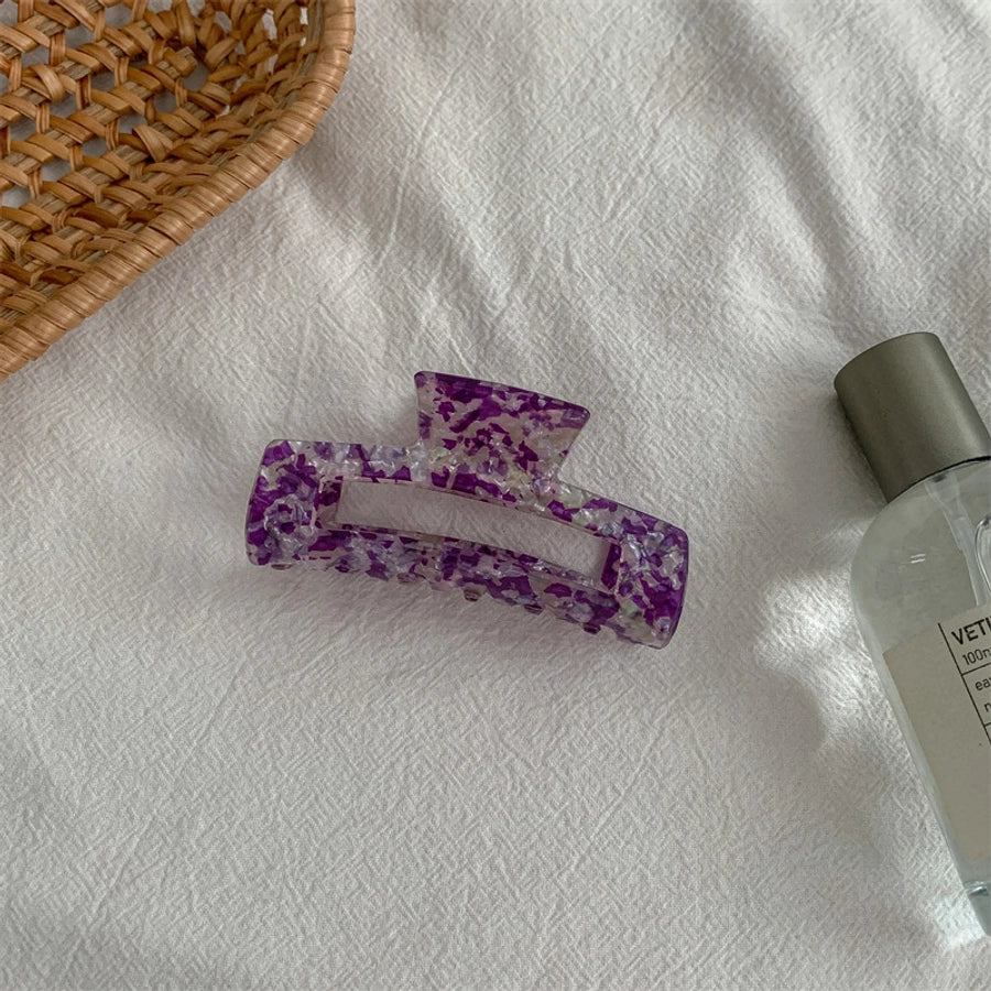 fashion color block acetic acid sheets hair claws 1 piece