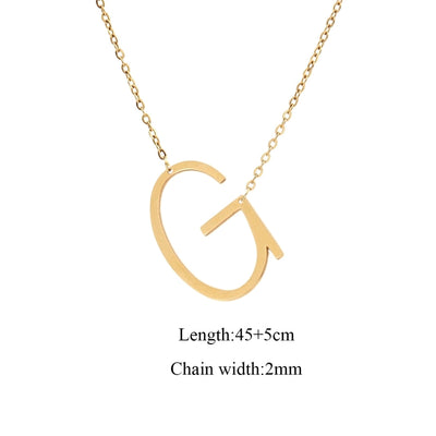Jewelry Elegant Simple Style Classic Style Letter 201 Stainless Steel 304 Stainless Steel Pendant Necklace