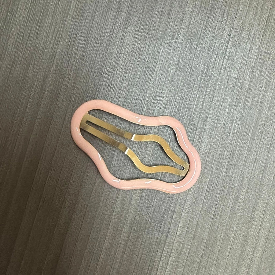 Women's Simple Style Commute Clouds Solid Color Metal Hollow Out Hair Clip