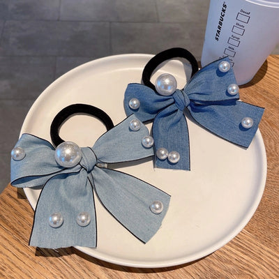 Women's Elegant Bow Knot Cloth Hair Tie
