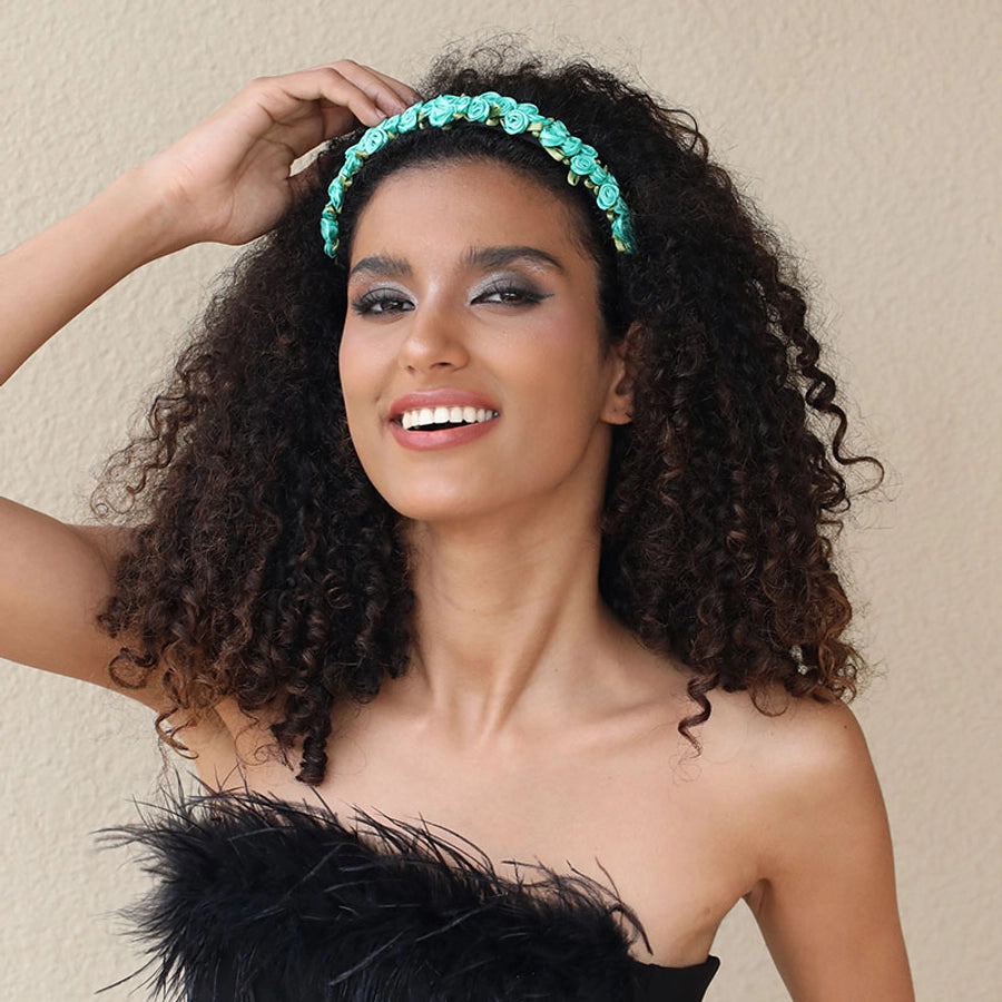 sweet flower cloth hair band