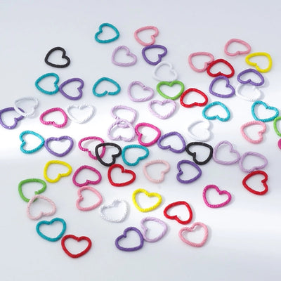 Women's Cute Heart Shape Flower Alloy Heart Flowers hair buckle