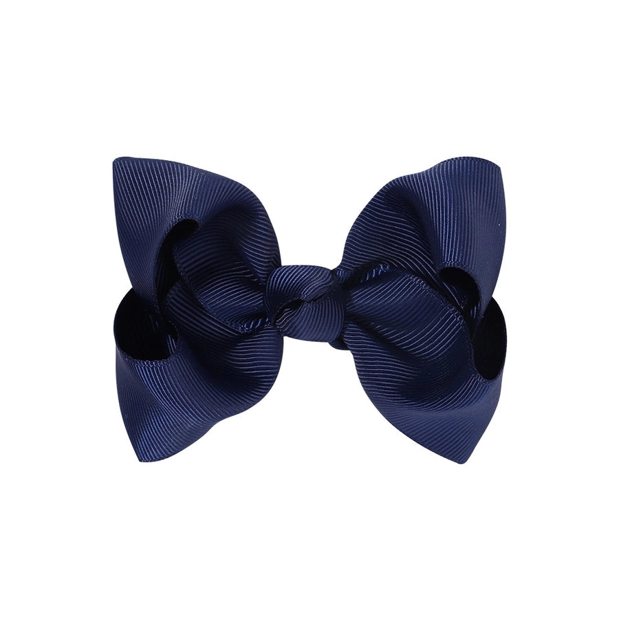fashion bow knot polyester rib hair clip
