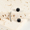 1 Piece Eyebrow Studs Casual Elegant Vacation Geometric 304 Stainless Steel Howlite Tiger Eye Eyebrow Studs