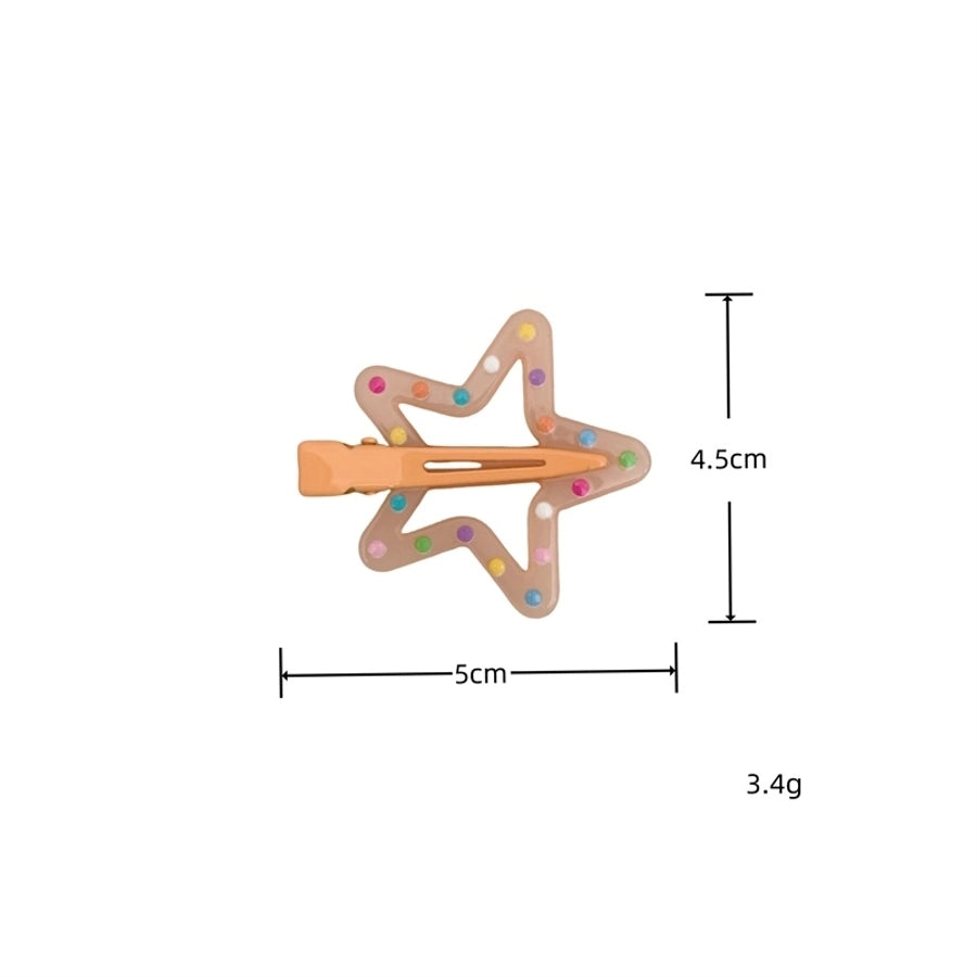Women's Korean Style Star Resin Hair Clip