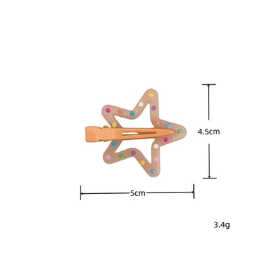 Women's Korean Style Star Resin Hair Clip