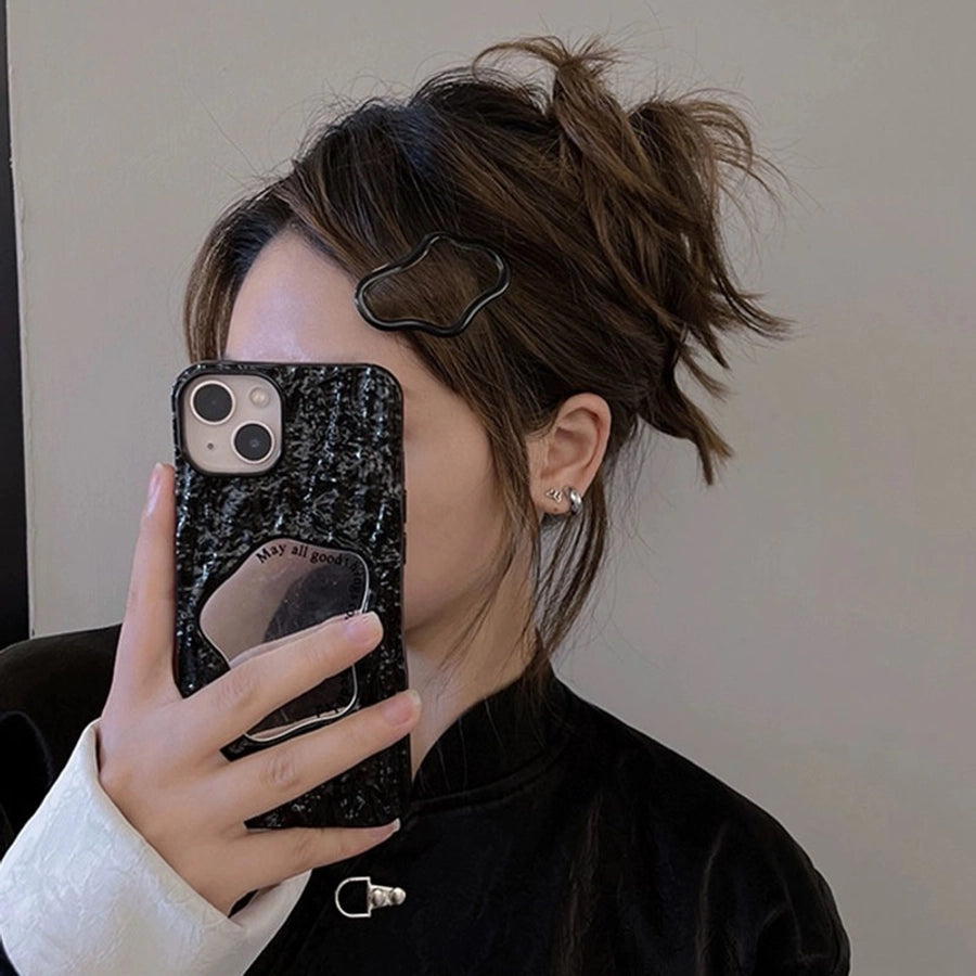 Women's Simple Style Commute Clouds Solid Color Metal Hollow Out Hair Clip