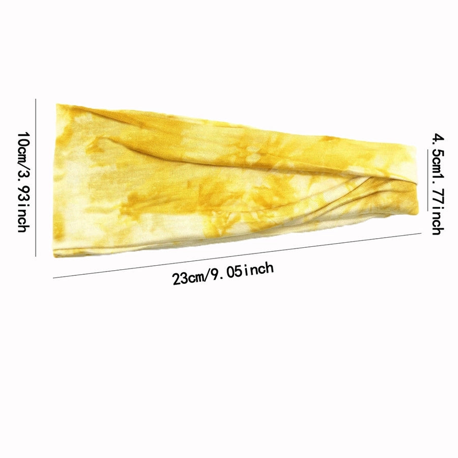 Women's Men's Casual Simple Style Gradient Color Flower Cloth Hair Band