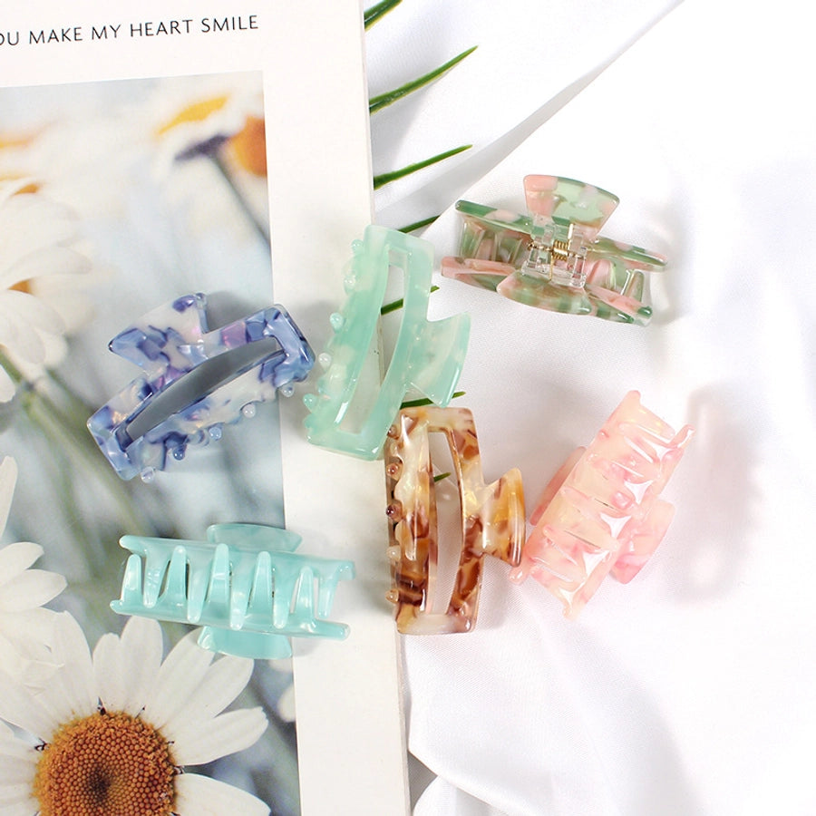 fashion geometric acetic acid sheets hair claws