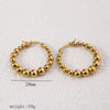 1 Pair Simple Style Commute Geometric Heart Shape Plating Titanium Steel Drop Earrings Earrings Ear Studs