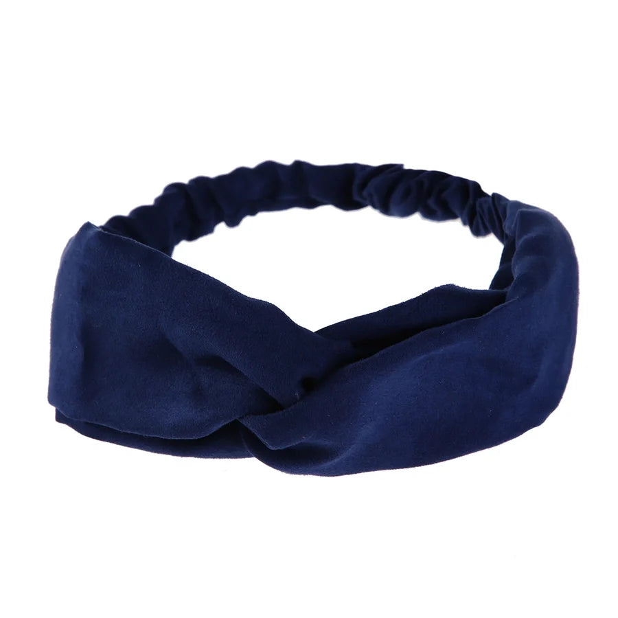 fashion bow knot cloth pleated hair band 1 piece