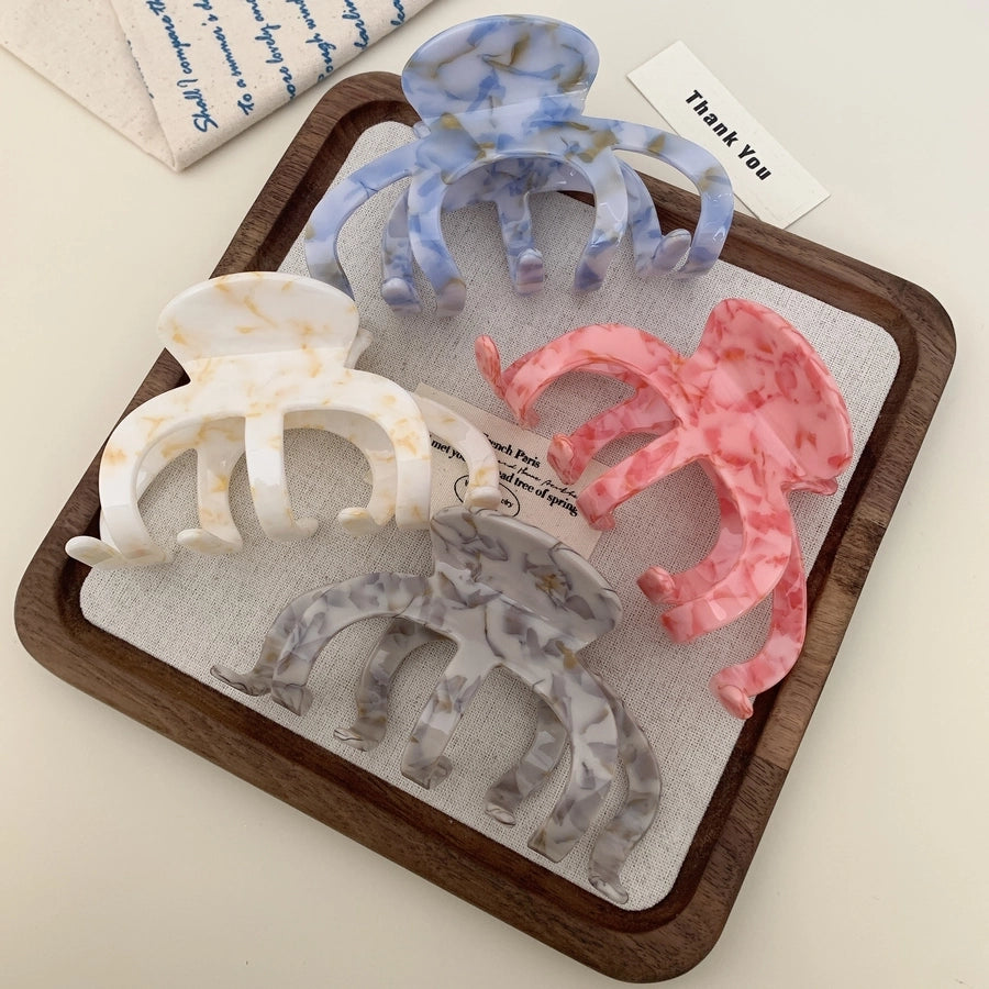 Women's Basic Simple Style Solid Color Acetic acid sheets Hair Claws