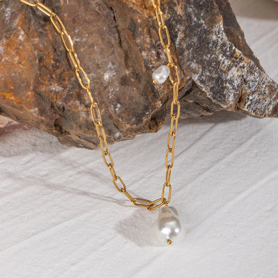 Jewelry Simple Style Classic Style Irregular 304 Stainless Steel 18K Gold Plated Pendant Necklace