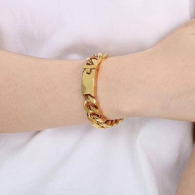 Trendy Unique Fashion Stainless Steel Cuban Link Chain Bracelet