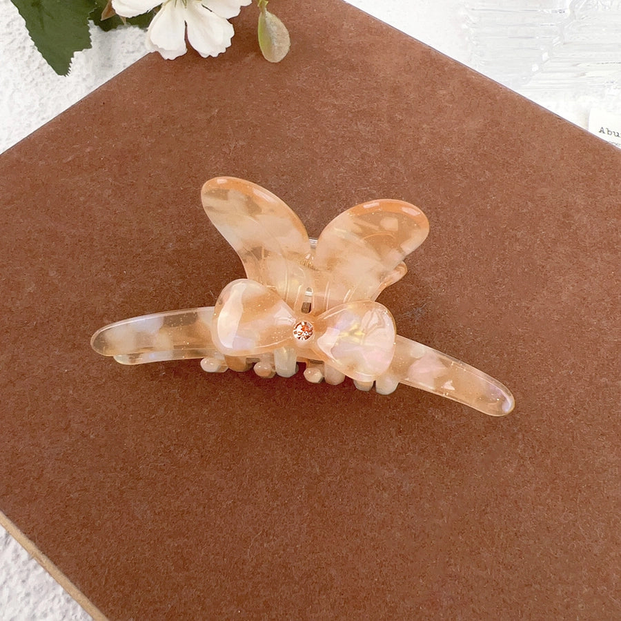 Women's Sweet Simple Style Bow Knot Acetic acid sheets Inlay Rhinestones Hair Claws