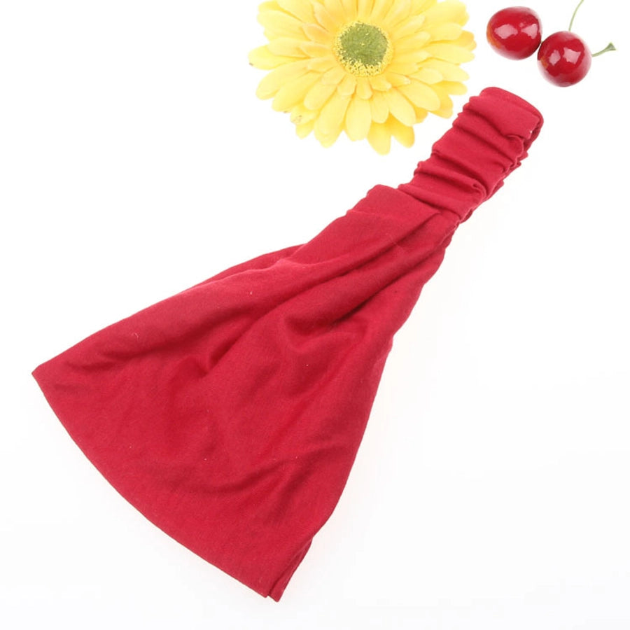 fashion solid color cotton hair band