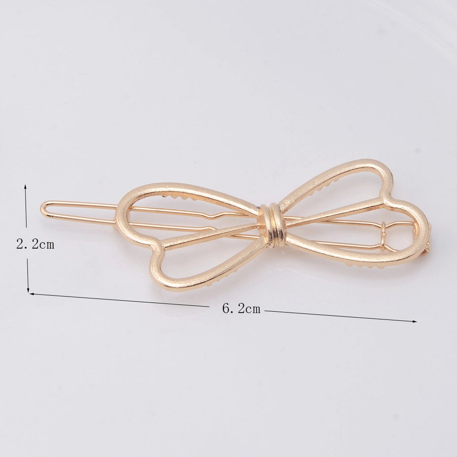 fashion geometric metal plating hair clip