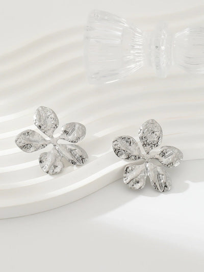1 Pair Exaggerated Simple Style Oversized Flower Butterfly 304 Stainless Steel Ear Studs