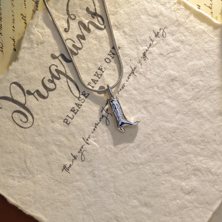 Jewelry Casual Hip-Hop Boots Copper Copper 14K Gold Plated White Gold Plated Pendant Necklace