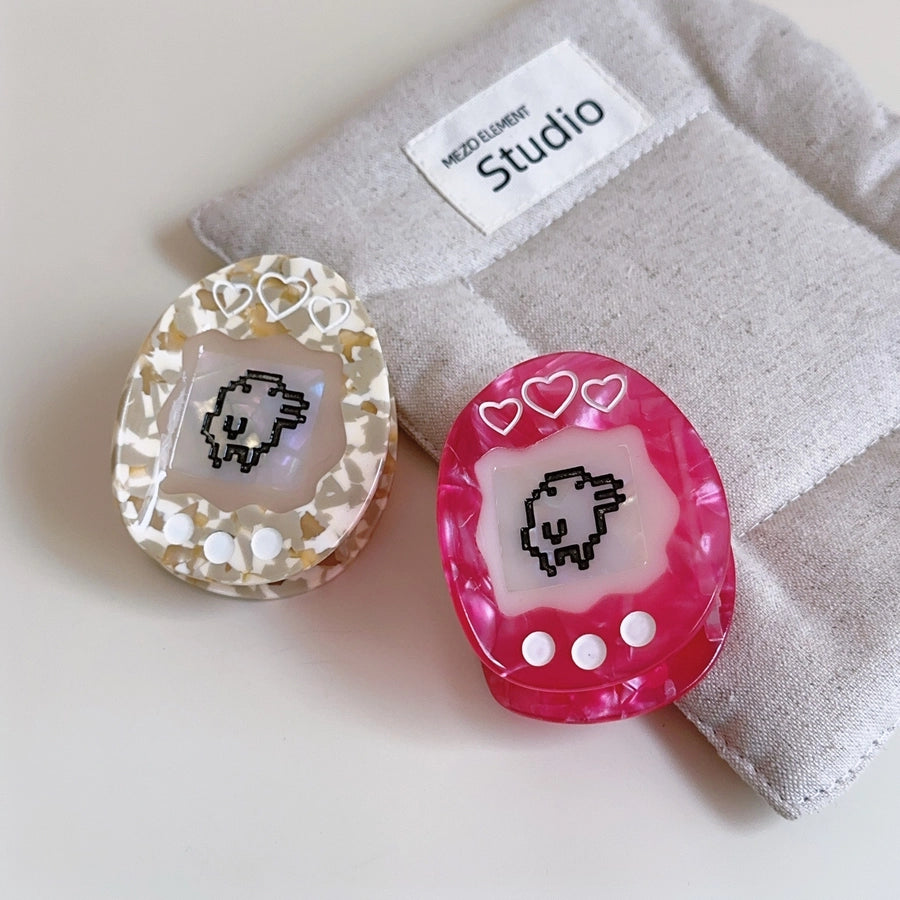 Cute Women's Heart Shape Acetic acid sheets Hair Claws