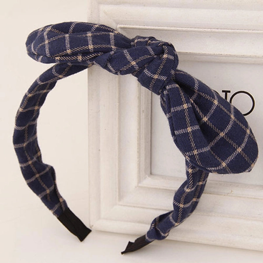 simple style flower bow knot twist cloth hair band