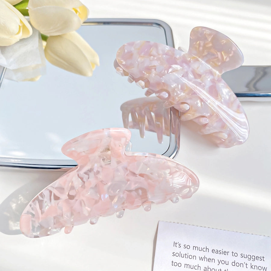 Women's IG Style French Style Color Block Acetic acid sheets Hair Claws