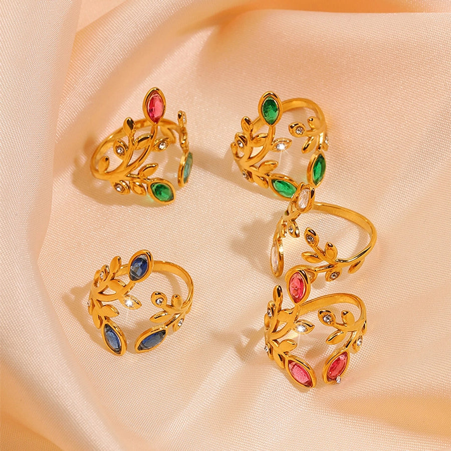 Jewelry Elegant Simple Style Shiny Geometric 304 Stainless Steel Open Rings