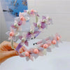 sweet flower cloth hair clip hair band