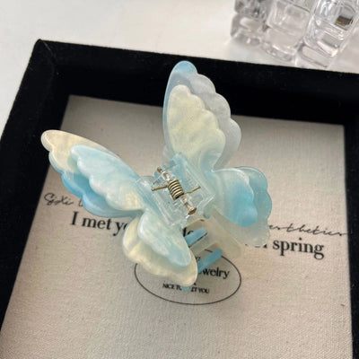 Women's Sweet Cool Style Butterfly Metal Plating Hair Claws