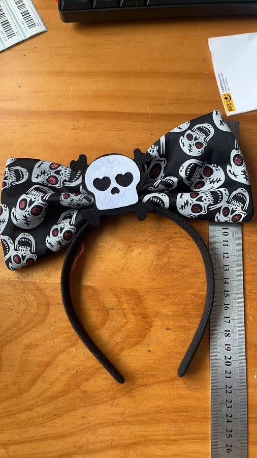 Spider headband skull bow Halloween hair accessories bat headband ghost festival party atmosphere decoration headband