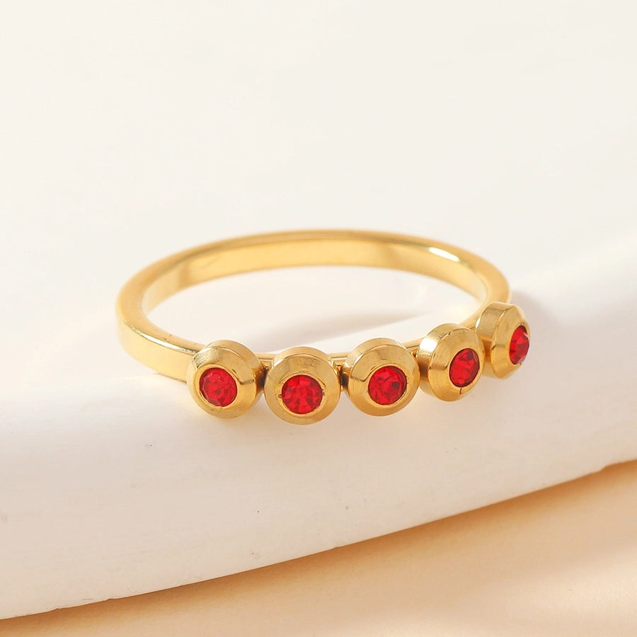 Jewelry Elegant Geometric Titanium Steel Rings