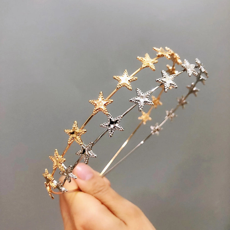 simple five-pointed star hair band
