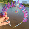 fashion geometric gem handmade plating hair band 1 piece
