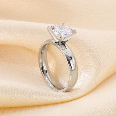 Jewelry Simple Style Geometric 304 Stainless Steel 18K Gold Plated Rings