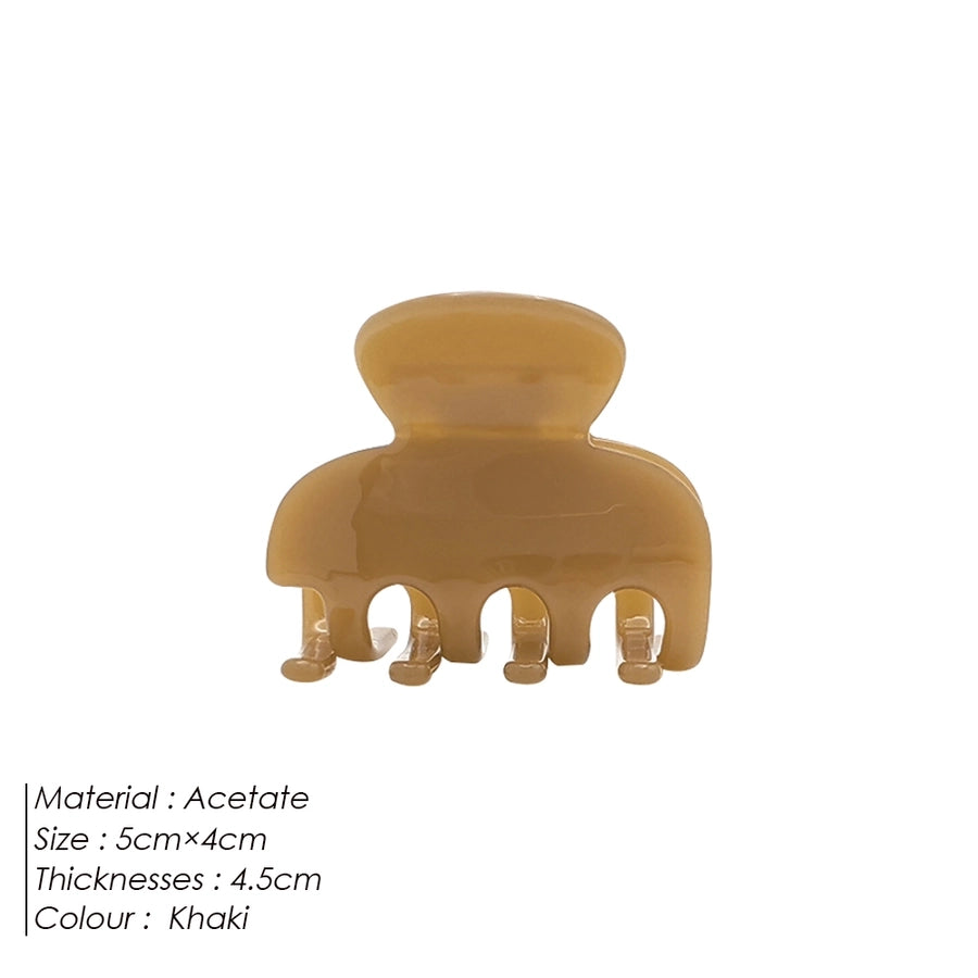 Women's Cute Simple Style Solid Color Acetic acid sheets Hair Claws