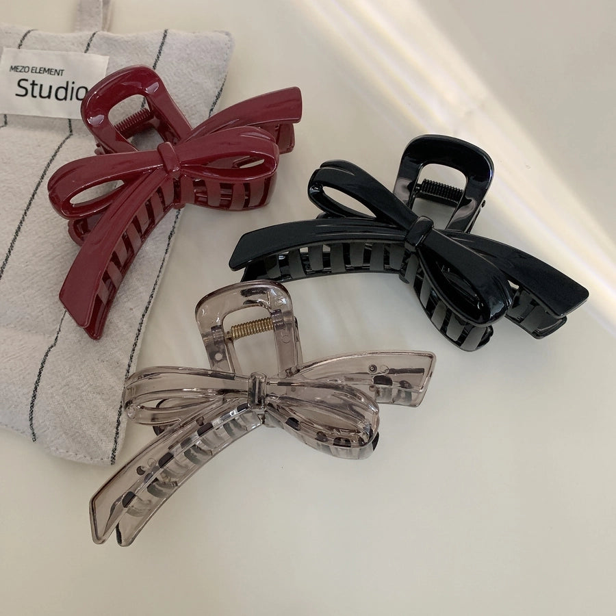 Women's Elegant Streetwear Bow Knot PS Hair Claws