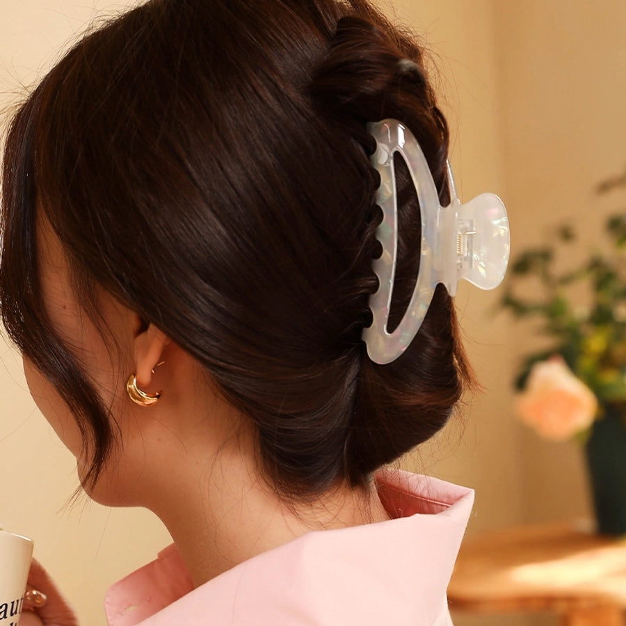 Mermaid Ji acetate hairpin female  back head bath pan head grip elegant temperament shark clip headdress