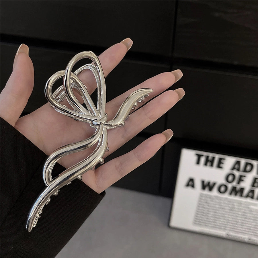 women's ig style elegant bow knot alloy plating hair claws