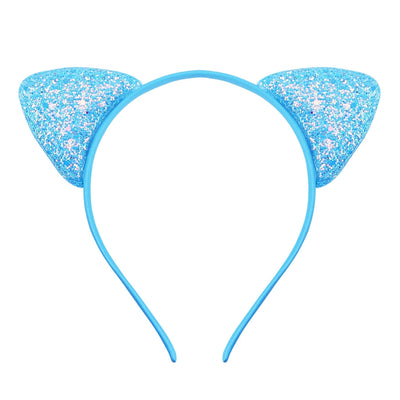 cute cat ears cloth sequins hair band 1 piece