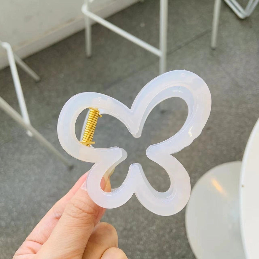 Women's Simple Style Solid Color Acetic acid sheets Polishing Hair Claws