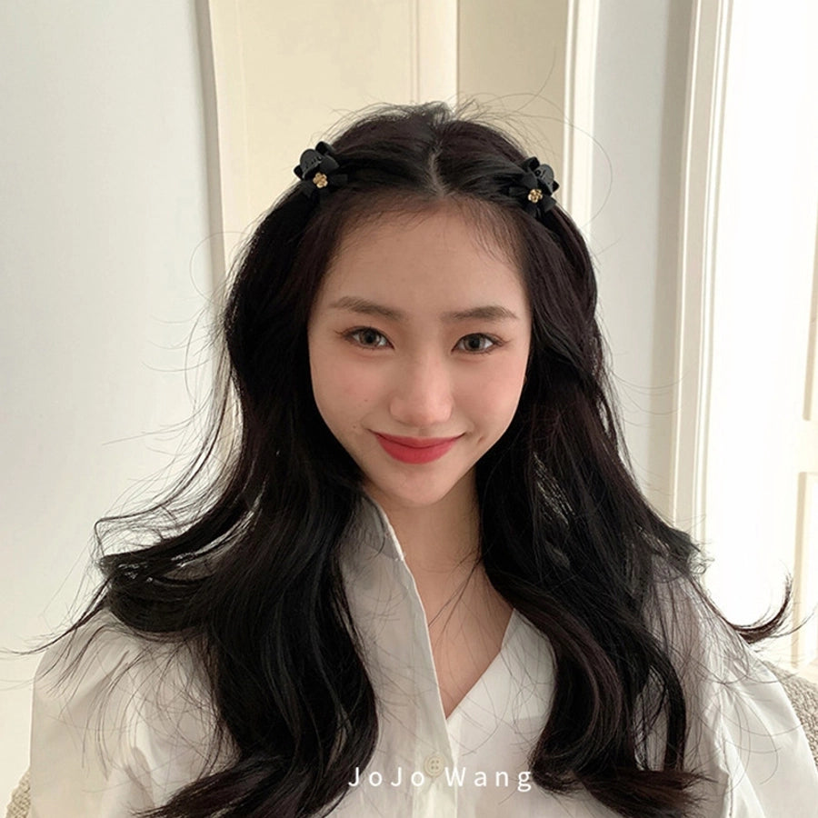 Women's Sweet Simple Style Flower Bow Knot Plastic Hair Claws