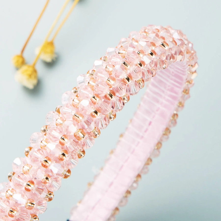 women's fashion crystal artificial crystal beaded artificial crystal hair band 1 piece