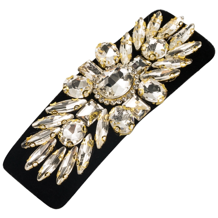 Women's Casual Vacation Classic Style Water Droplets Alloy Cloth Inlay Glass Hair Clip