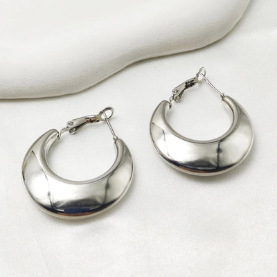 1 Pair Vintage Style Classic Style U Shape 304 Stainless Steel Earrings