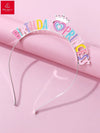 Girl'S Princess Cute Letter Zinc alloy Plating Hair Band
